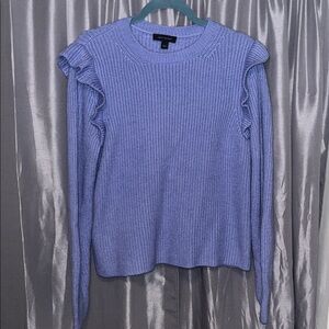Ann Taylor Lavender Ruffle Sweater